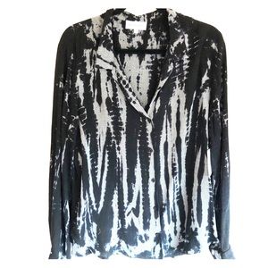 NWT Bella Dahl tie dyed herringbone top